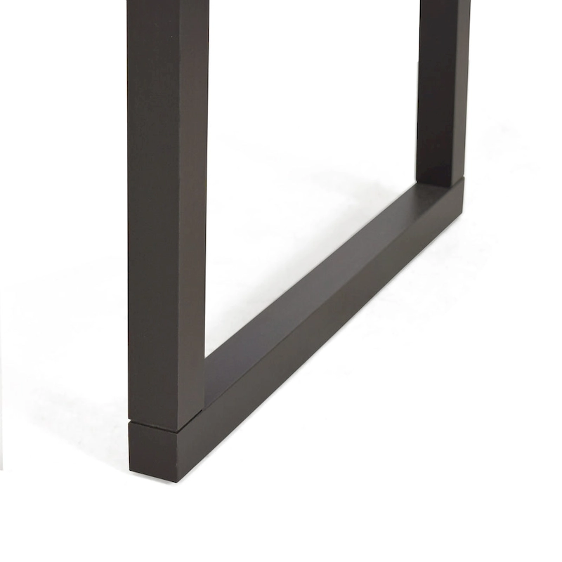 Steve Silver Joliet Live Edge Distressed Cherry and Ebony Console Bar Table