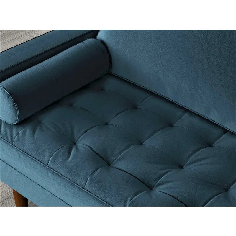 Velvet Mid-century Style Sofa