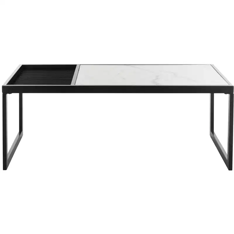 Zuri Coffee Table - COF6200A - White/Black - Safavieh