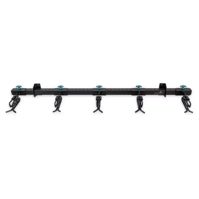 Teal Triangle Premium G-Ski | Adjustable Wall Storage System | Holds 5 Pairs of Skis