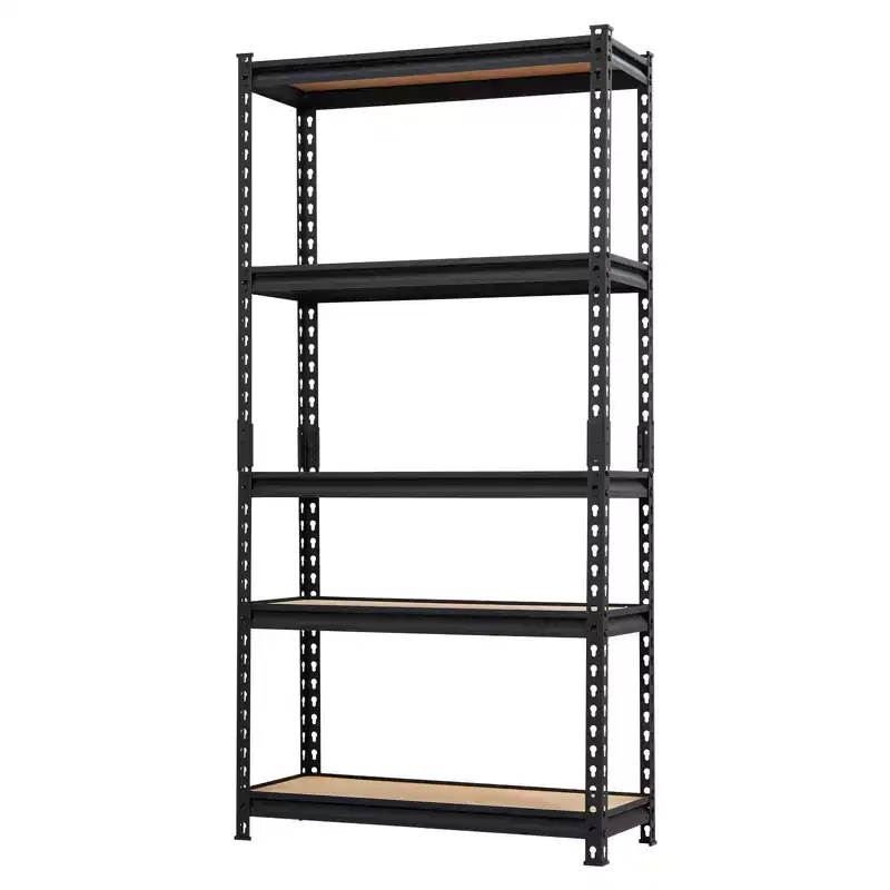 Heavy Duty Storage Shelves, 5 Tier Durable Metal Construction, Adjustable Shelving, Storage Utility Rack Shelf Unit for Garage