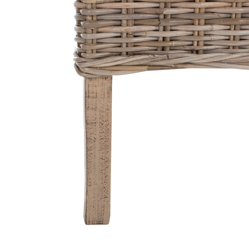 SAFAVIEH Sherryl Unfinished Natural Wicker Dining Chair (Set of 2) - 18.5 x 22.8 x 42.1 - 19Wx23Dx42H