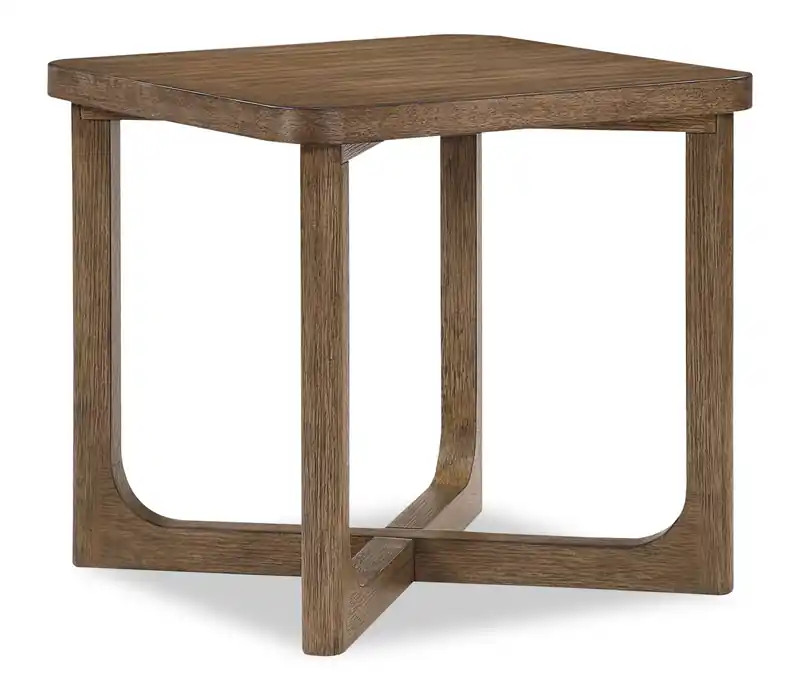24 End Table - Light Brown Hickory