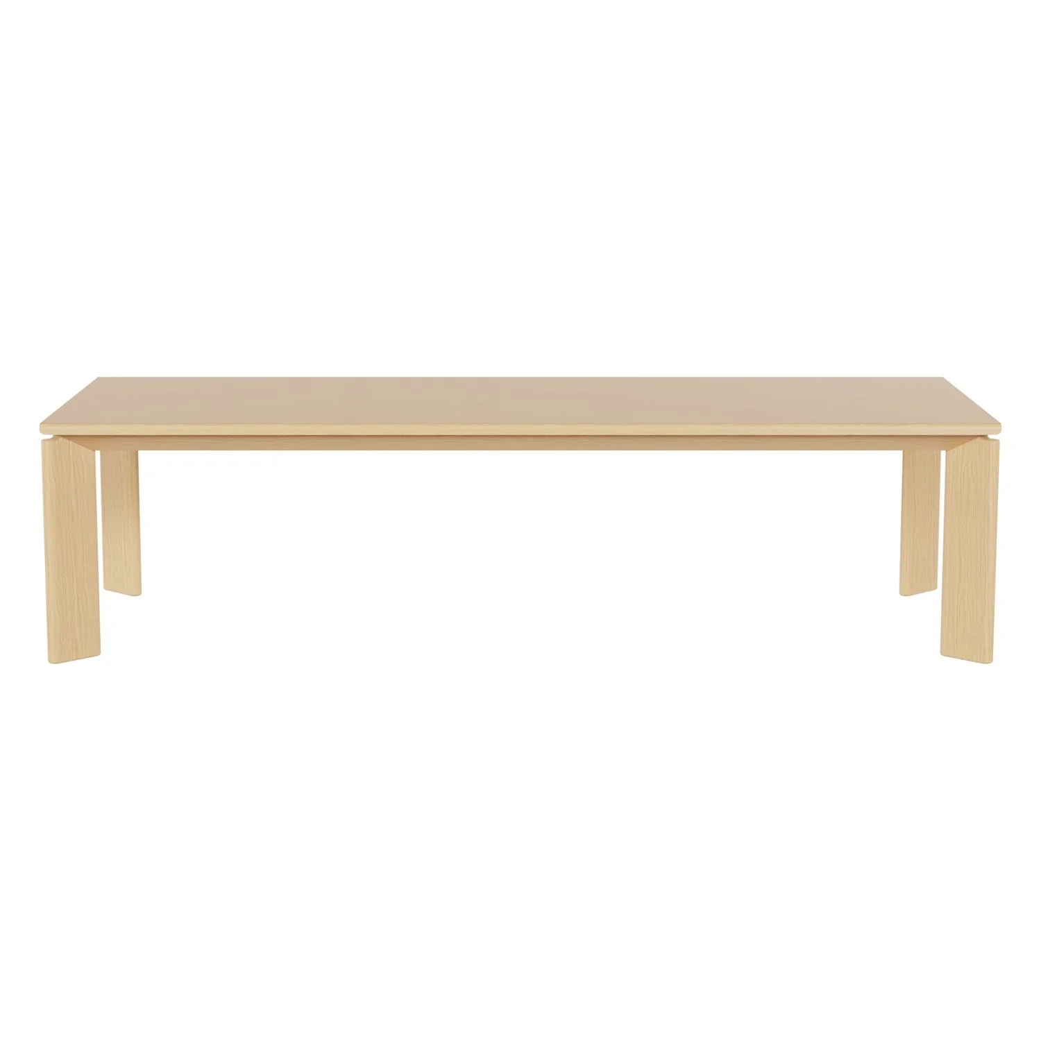 Sophisticated Solid Oak Dining Table with Textured Natural Finish for Dining Rooms
