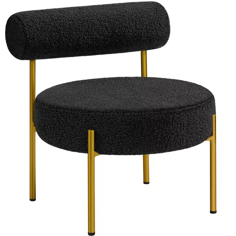 Yaheetech Boucle Accent Chair Side Chair for Living Room Bedroom Lounge