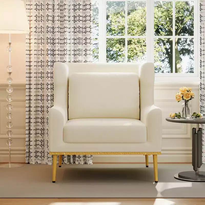 Christopher Knight Home Galina Modern Velvet Armchair with Pillow