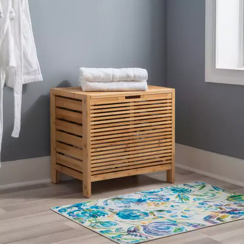 Bracken Bamboo Hamper Natural - Linon