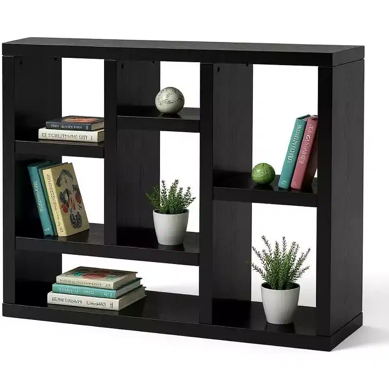 Open Shelf Bookcase, 7-Cube Freestanding Display Storage Cabinet, for Entryway, Living Room