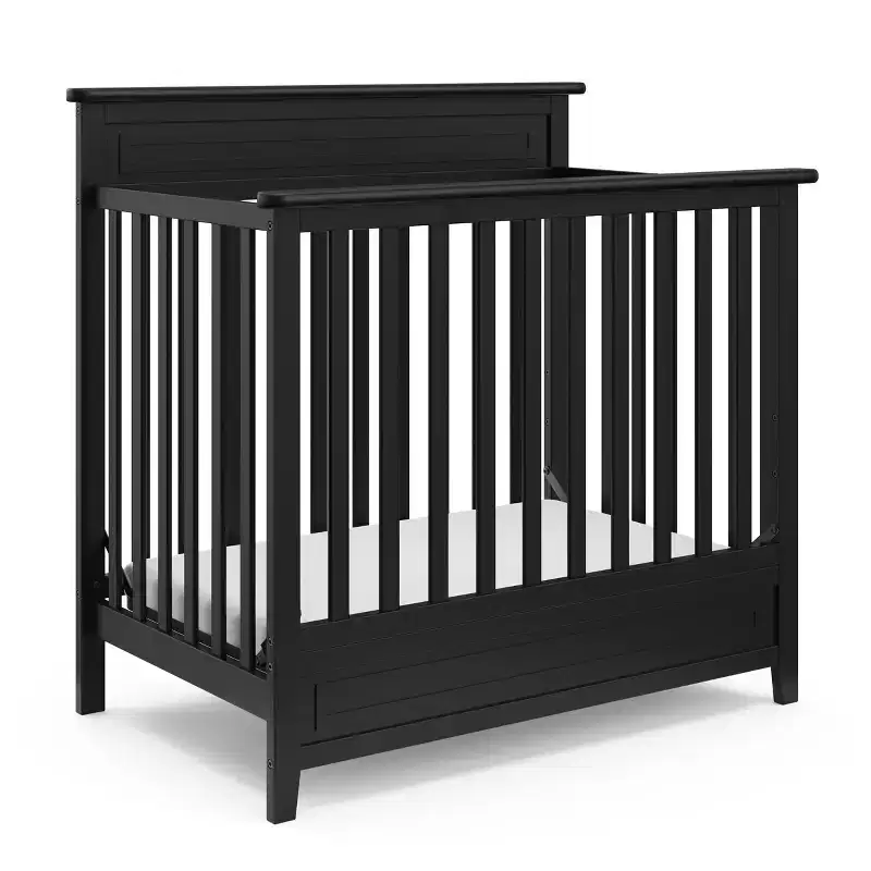 Storkcraft Petal 4-in-1 Convertible Mini Crib with Mattress