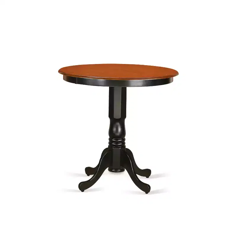 Kitchen Dinette Set 3 Piece Table & Chair Set - Round Pedestal Table & 4 Chairs