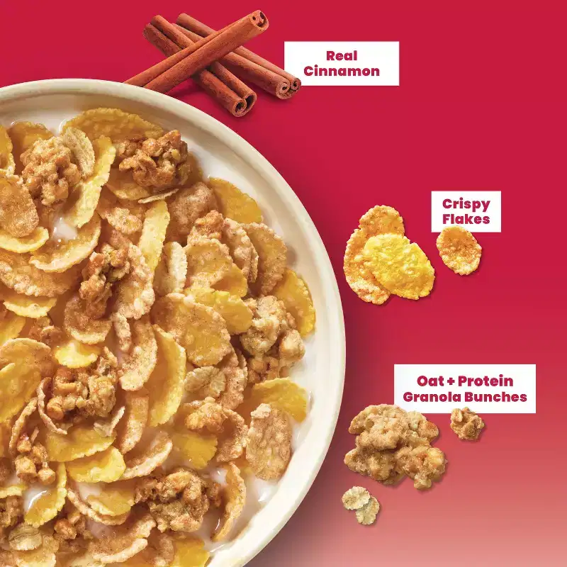 Honey Bunches of Oats Protein Cinnamon Breakfast Cereal - 15oz