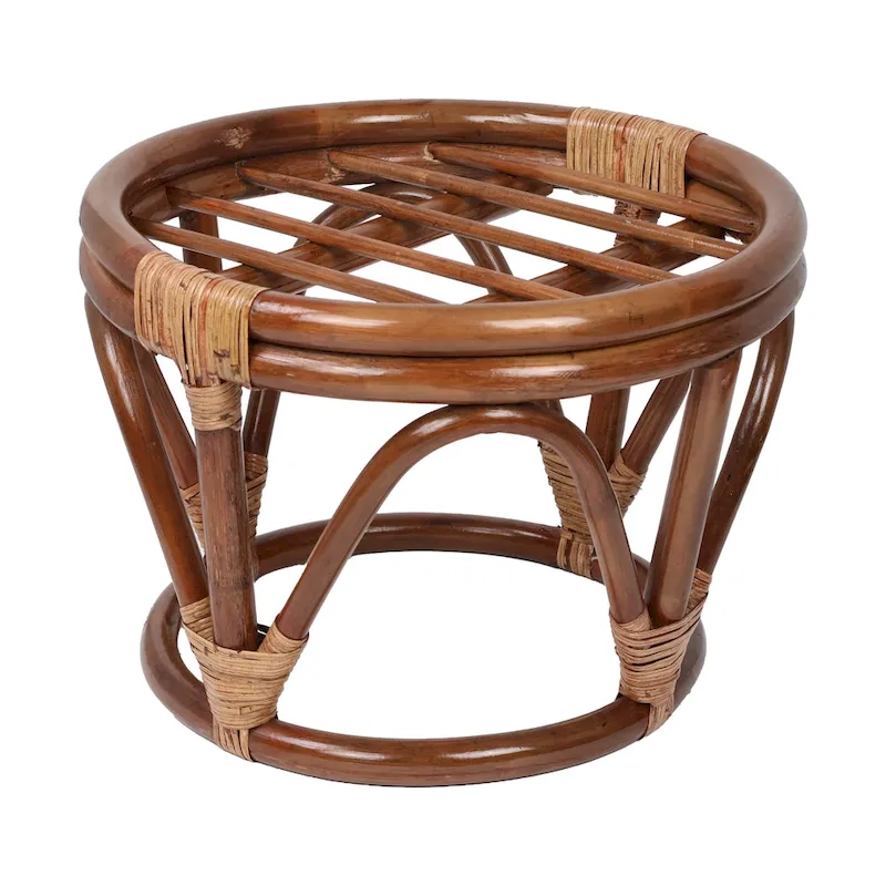Bali 18-inch Footstool with Twill Cushion