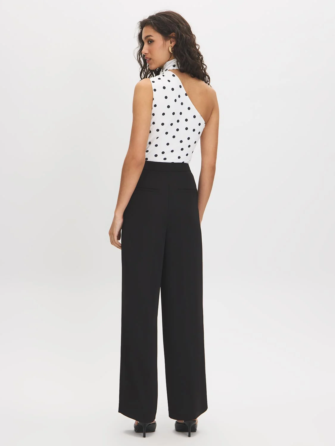 High-Rise Wide-Leg Trousers