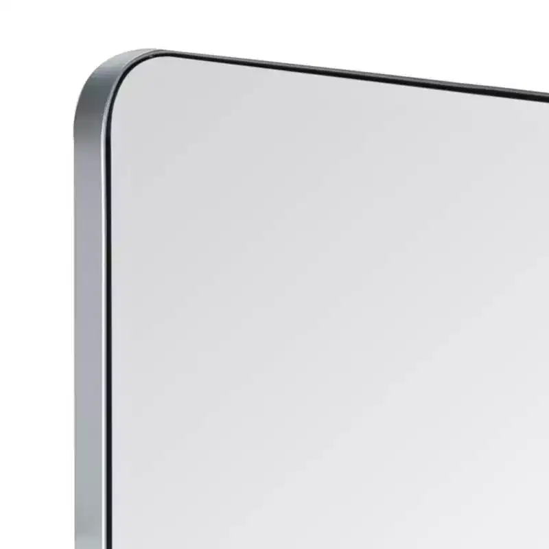 Cooper Classics Ryne Shiny Silver 24 x 36 Rectangular Wall Mirror