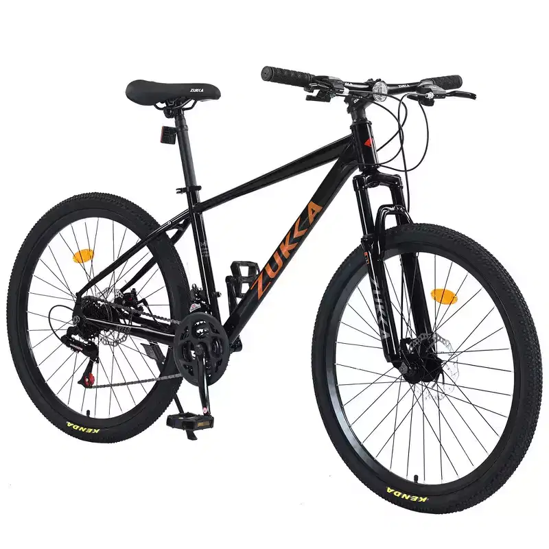 Whisen 26 Suspension Mountain Bike with 8-Speed Rear Derailleur, Fork KENDA Tires, Double Disc Brakes