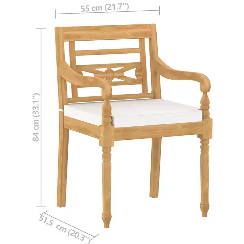 vidaXL Garden Lounge Set Teak