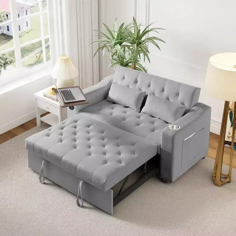 Twin Size Day Bed for 2, L-Shape Platform Bed with Storage Drawers, Wooden Corner Bed with Bookshelf, Corner Bed Frame for Bedroom