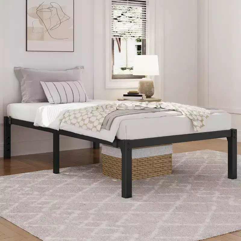 Metal Platform Bed Frame with Heavy Duty Steel Support