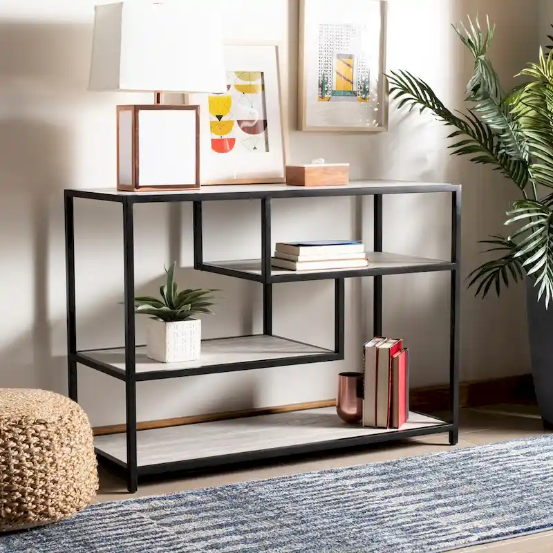 SAFAVIEH Fannye Geometric Console Table - 42 x 16 x 30.3 - 42Wx16Dx30H