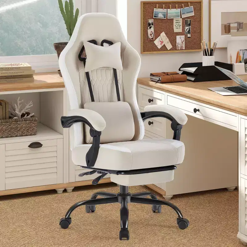 Metal Ergonomic Office Chair 48.43''H x 25.39''W x 25.2''D