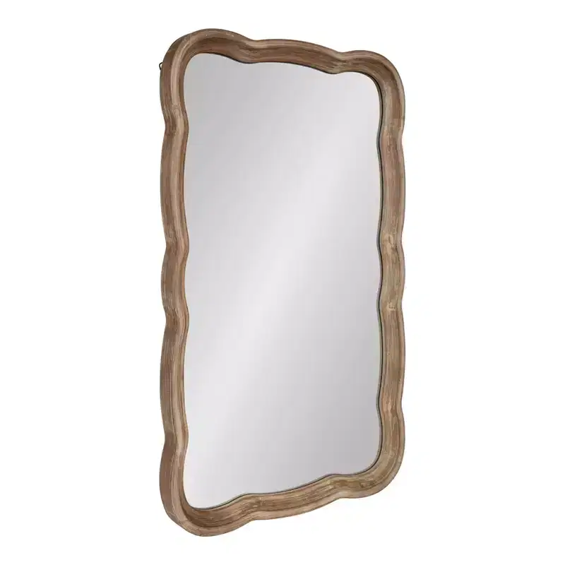 23.5 x 38 Hatherleig Scallop Wall Mirror - Kate & Laurel All Things Decor
