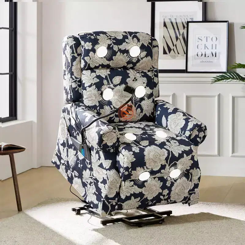 Lori Lift Assist Power Recliner With Massage Heat And Manual Headrest| ART OF LIVING DESIGNS