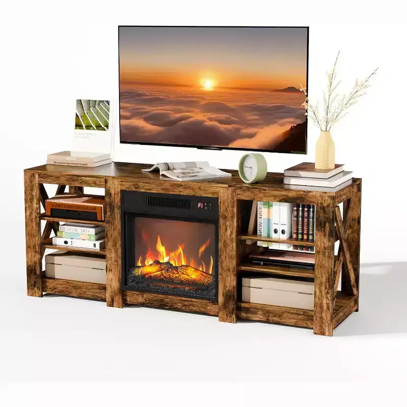 Fireplace TV Stand for up to 70