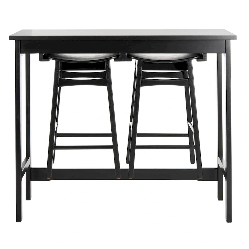 SAFAVIEH Neoma 3 Piece Pub Set - White Oak - 42.1 x 17.7 x 36.2 - 42Wx18Dx36H