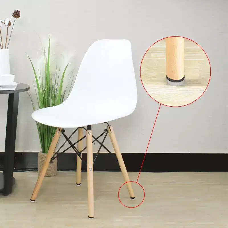 Unique Bargains Chair Table Sofa Leg Floor Protector Floor Glides 0.94 x 1.18 White 20 Pcs