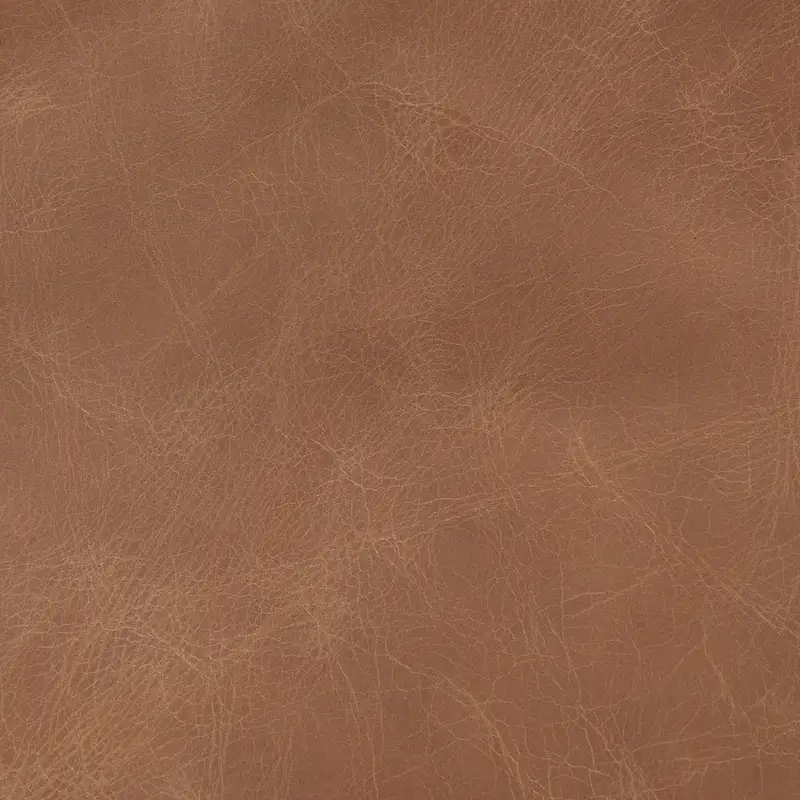Raeleigh Cognac Brown Genuine Leather w/ Light Brown Solid Beechwood Frame Accent Chair - 27.9W x 34D x 34.4H