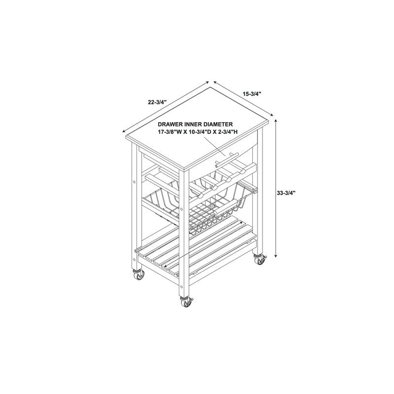 Brooks Kitchen Cart