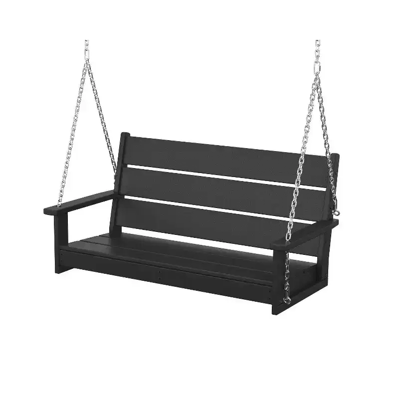 POLYWOOD Lakeside Outdoor Patio Garden Swing Bench