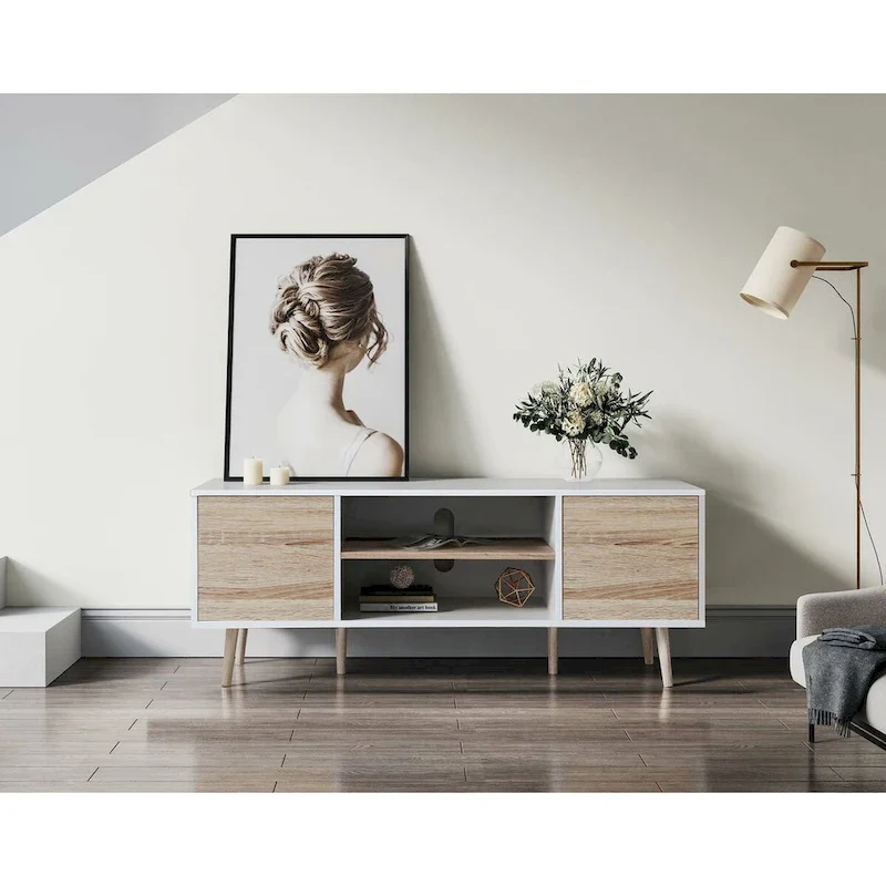 Mid Century Modern TV Stand for 32-60 TVs - 42 inches