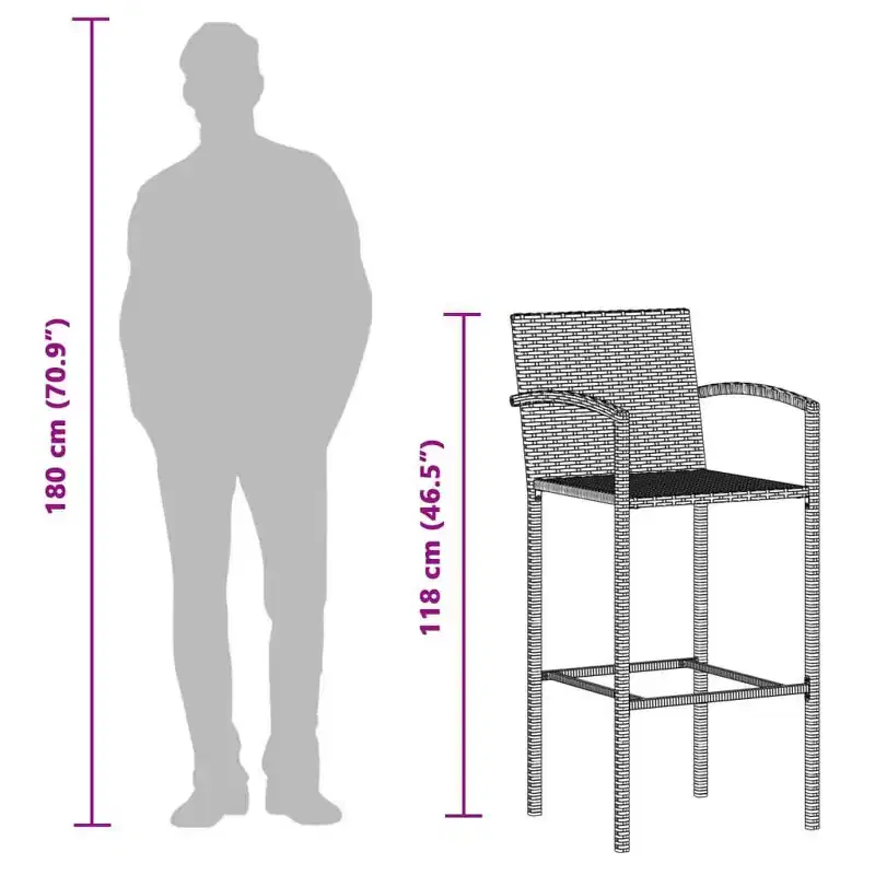 vidaXL Garden Bar Set
