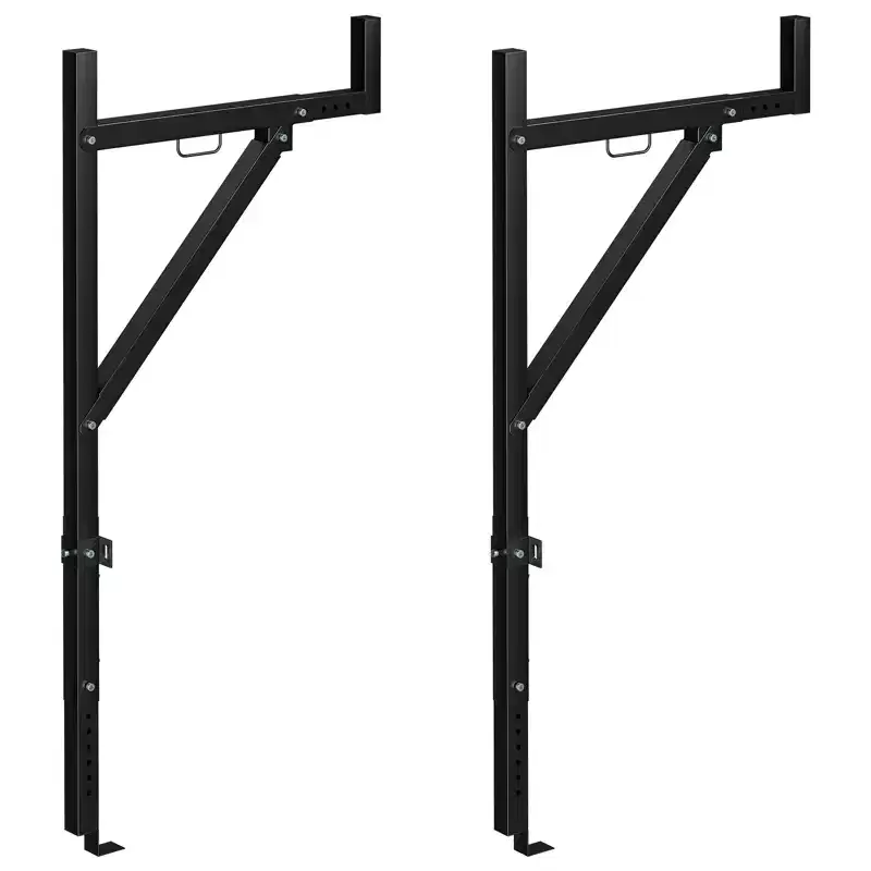 Heavy Duty Adjustable Ladder Rack for Pickup Trucks  Steel Construction  19-34 Extendable, 44.5-49.5 Height  250 lbs Load  Ideal for Kayaks