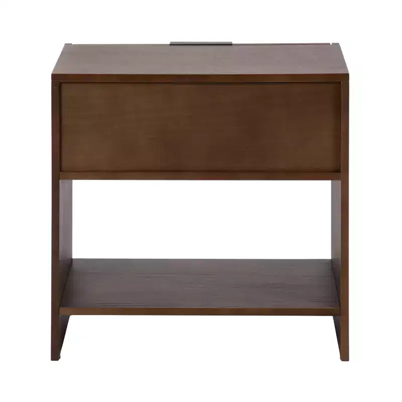 Kate and Laurel Mezzeta Wood Side Table, 22x14x22, Brown