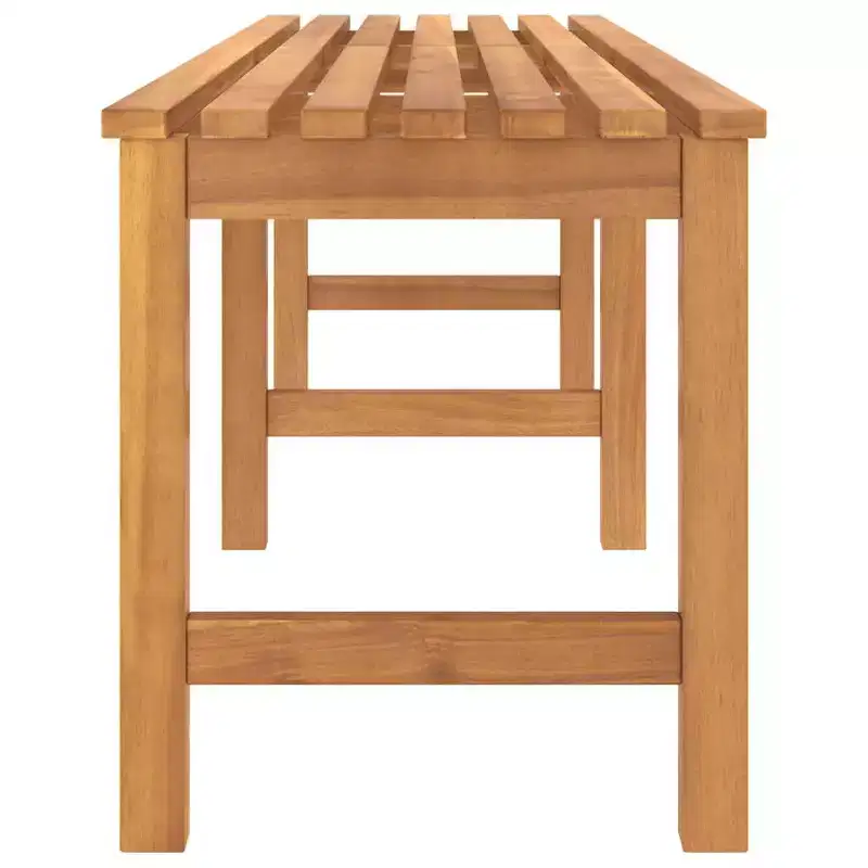 Garden Bench Warm Teak Solid Teak Wood 70.9 in length Durable