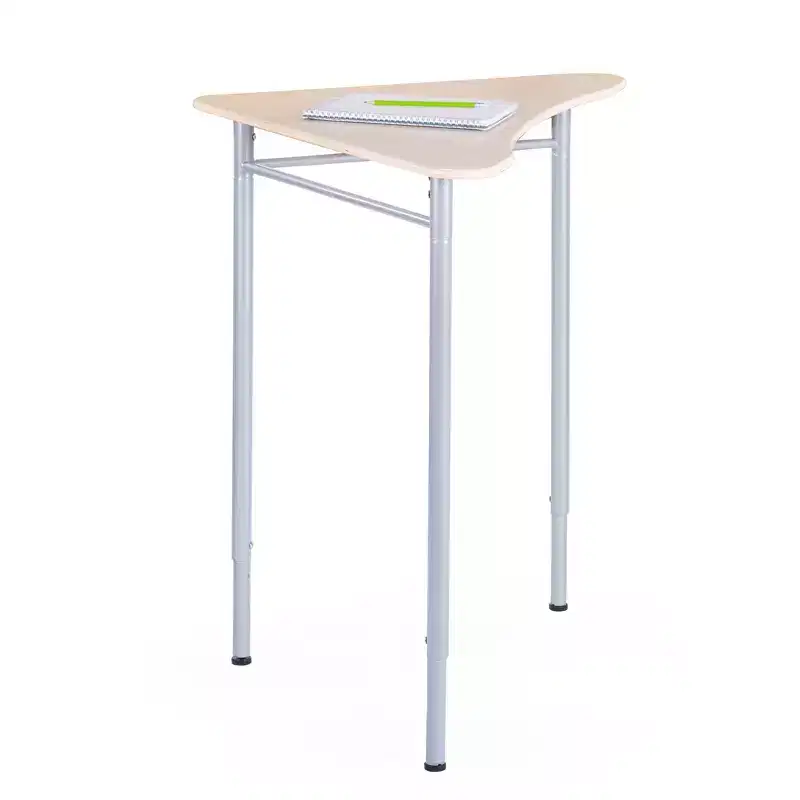 Guidecraft Adjustable Standing Desk - Triangle for Kids and Adults: Adjustable Height Wood Writing Desk with Metal Legs for Home, Classroom and Office