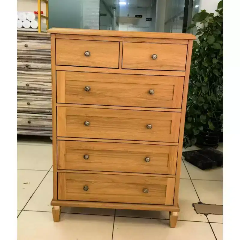 47.2 Inch Fluted 6-Drawer Dresser for Bedroom Storage