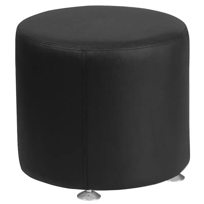 Flash Furniture HERCULES Alon Series LeatherSoft 18'' Round Ottoman