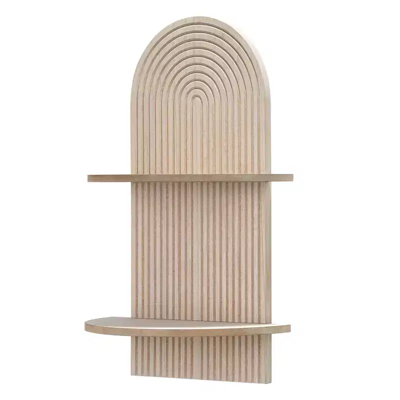 American Art Decor Lunar Ledges Wall Shelf Brown
