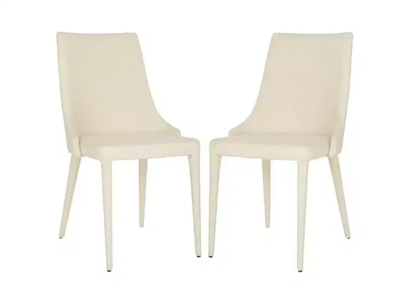Summerset 19 H Leather Side Chair (Set of 2) - FOX2014 - Safavieh Couture