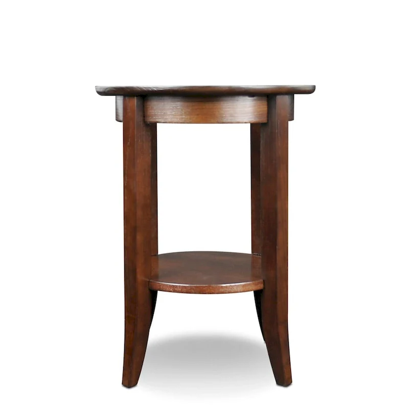Solid Oak Round Side Table