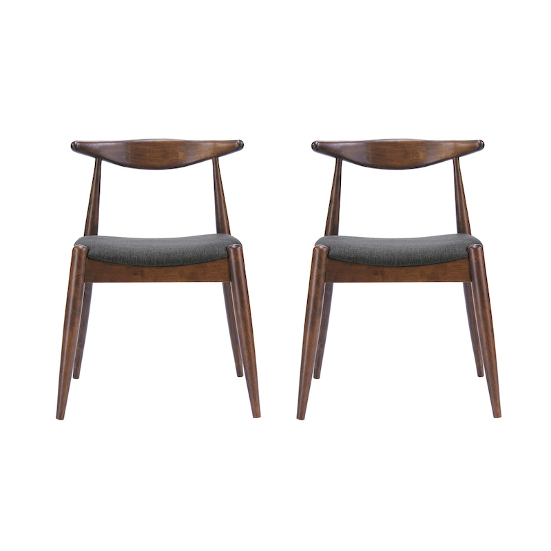 Francie Mid-Century Modern Dining Chairs (Set of 2) by Christopher Knight Home - 20.50 W x 20.25 L x 29.75 H