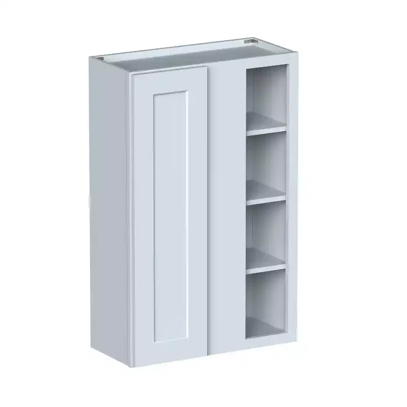 CASAINC 27 W x 42 H x 12 D Shaker Base Kitchen Cabinet, Solid Wood Frame, Water-Based Low-VOC Paint, Soft-Close, RTA, Dove Gray