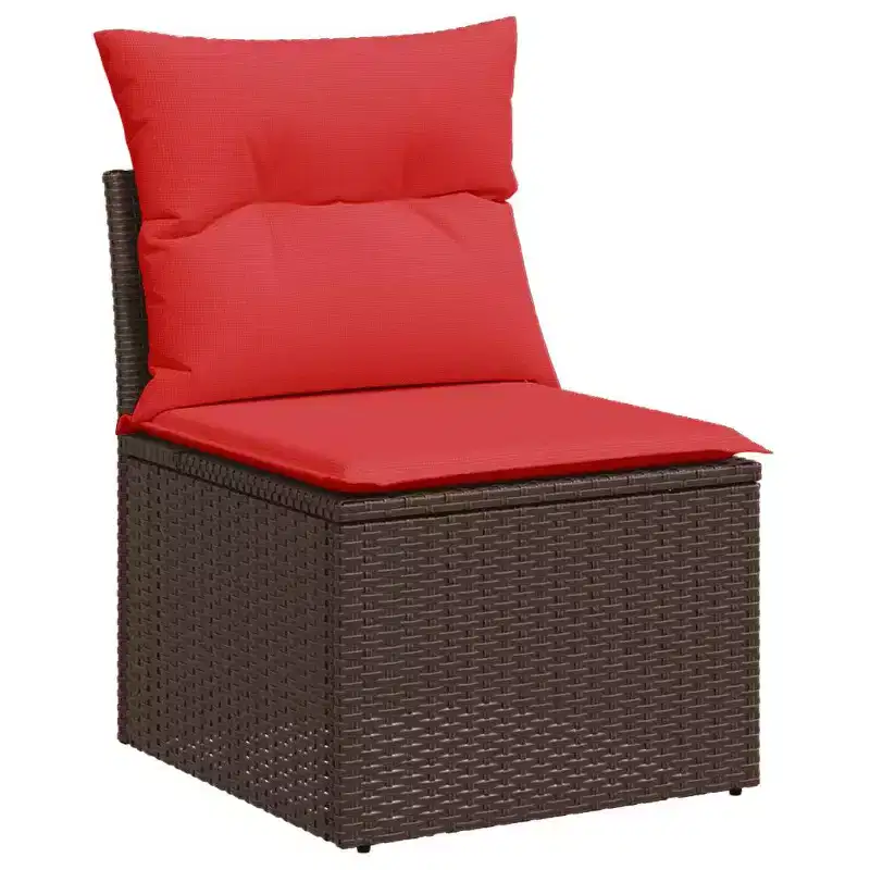 vidaXL Modular Garden Sofa Set with Cushions and Adjustable Design
