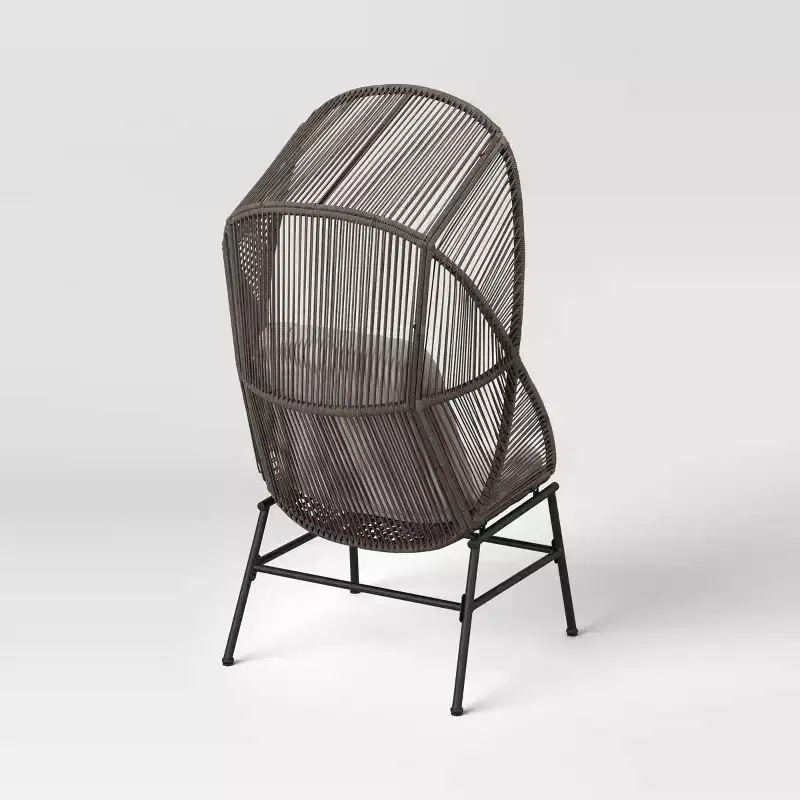 Latigo Patio Statement Egg Chair Gray - Threshold™