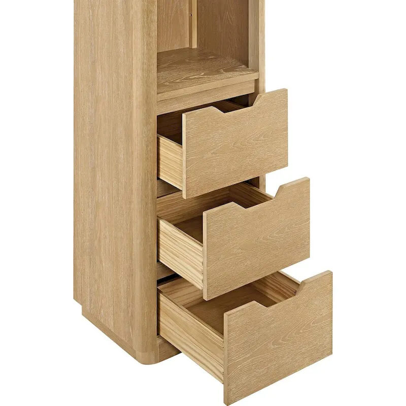 Miseno MV-HARB20-SCA Harbin 72 Wood Free Standing Linen Tower