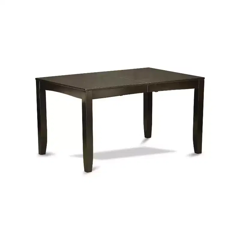 Dinette Set 6 Piece - Rectangular Table & 4 Chairs with Bench - Cappuccino Finish - 54/66 Table