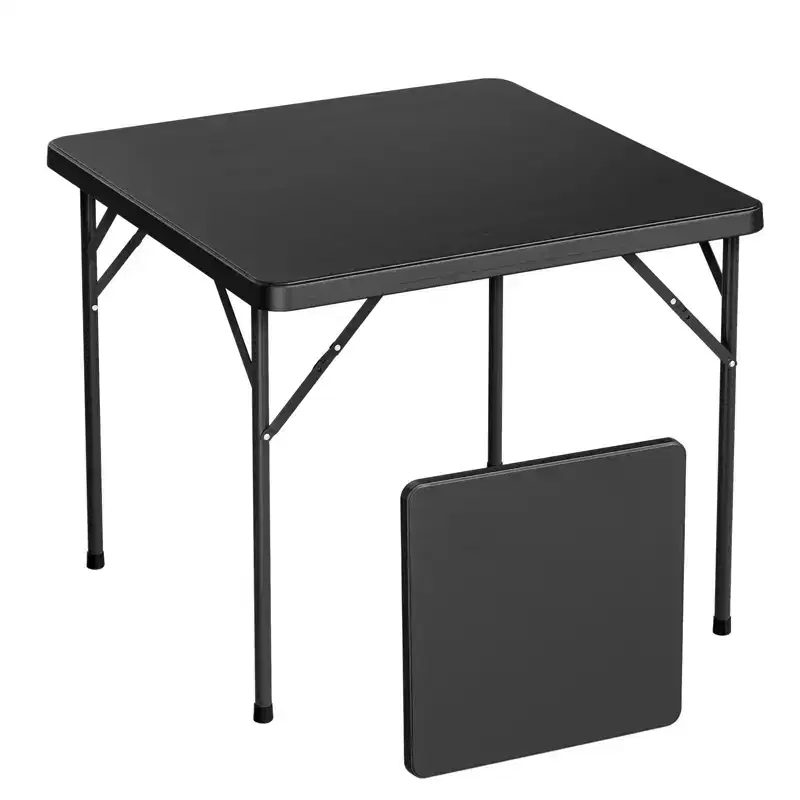 Karl Home 34 inch Black Plastic Patio Table